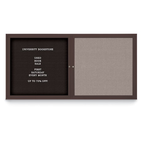 United Visual Products Corkboard, Cork/Satin, 72"x48" UV408PLUS-SATIN-CORK
